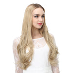 Full Head Clip in Hair Extension U part Curly Curl Wave Long Long 24" 0.37lb 170g One Piece Synthetic Hairpiece For Women Natural Real Hair Piece Japan High Temperature Fiber(UH17#black brown)