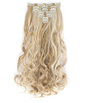 OneDor 20" Curly Full Head Clip in Synthetic Hair Extensions 7pcs 140g (27XH613)
