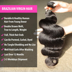 Luvin 28 30 32 34 40 Inch 1 3 4 Brazilian Hair Weave Bundles Body Wave Remy Human Hair Natural Double Drawn