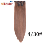 Alileader 55cm 100% Real Natural Thick Long Synthetic Hair Extention Heat Resistant Hairpiece Clip Curly 22inch Blond Brown 1pc
