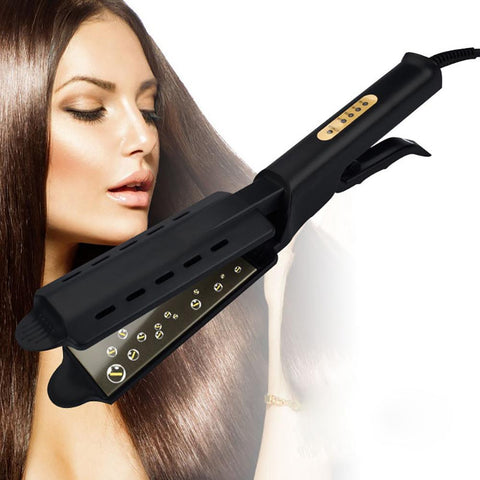 Hair Straightener Four-gear temperature adjustment Ceramic Tourmaline Ionic Flat Iron Hair Straightener